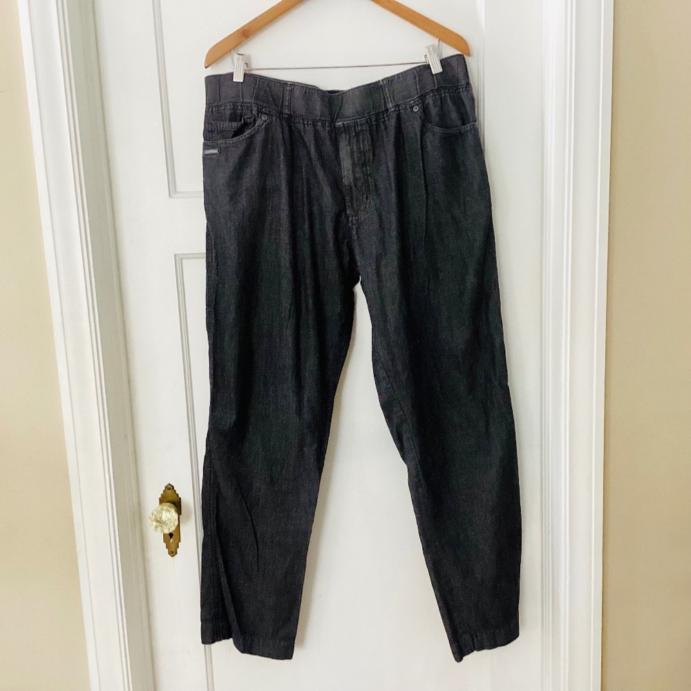Chef Works Urban Collection Men’s Pull On Pants L Gray Denim Jogger Lightweight